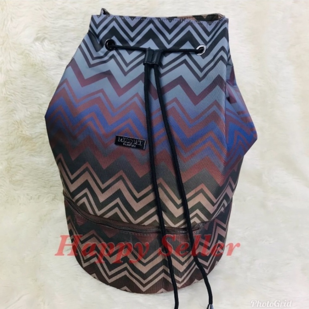 Missoni Zigzag Pattern Backpack - Brown And Black - image 2